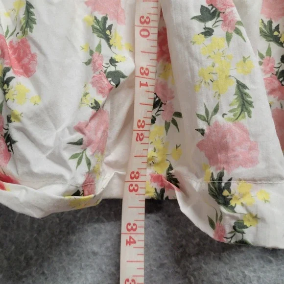 Vineyard Vines Kentucky Derby Floral Tiered Midi Dress White Pink Yellow Size 6 - Picture 8 of 12